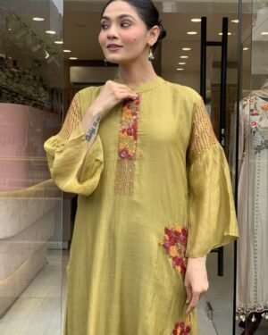 Premium Mul Chanderi Dress